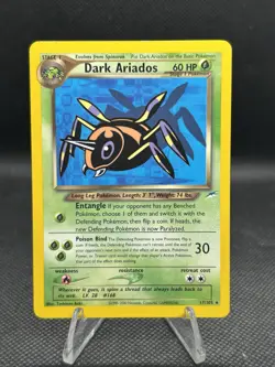 Pokemon Vintage Non-Holo Rare Dark Ariados 17/105 Neo Destiny WotC - Image 1