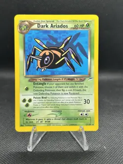 Pokemon Vintage Non-Holo Rare Dark Ariados 17/105 Neo Destiny WotC - Image 2