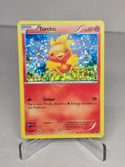 Pokemon Torchic Confetti Holo 3/12 McDonald's Collection 2015 LP - Image 1