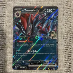 N's Zoroark ex 098 Pokemon Journey Together Mint Condition Holo Rare - Image 1