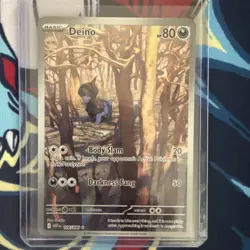Pokemon TCG Deino 146/086 White Flare English - Illustration Rare NM Pack fresh - Image 1