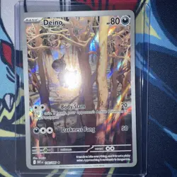 Pokemon TCG Deino 146/086 White Flare English - Illustration Rare NM Pack fresh - Image 3
