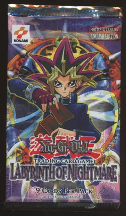 Yu-Gi-Oh! Konami Labyrinth of Nightmare Booster Pack Sealed English - Image 1
