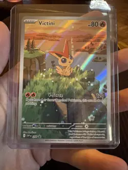 Pokemon Victini SVP 208 Promo Illustration Black Bolt/White Flare Rare - Image 1