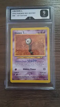 Graded LOT Of 4 Pokemon Unown Sigma Grading 9 - 8.5 NEO Destiny/Revelation - Image 4