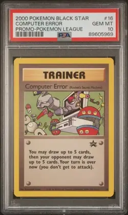 2000 Pokemon League Computer Error Black Star Promo BSP #16 PSA 10 - Image 1