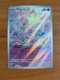 Milcery 152/142 Pokemon TCG Stellar Crown Illustration Rare Holo - Image 1
