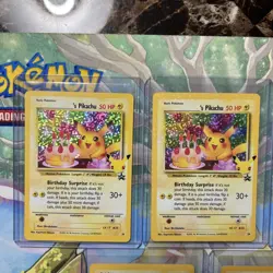 LOT OF 5 POKEMON CELEBRATIONS BIRTHDAY PIKACHU BLACK STAR PROMO #24 NM LOT - Image 2