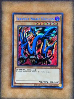 Yugioh Serpent Night Dragon SRL-EN103 Secret Rare 25th Anniversary NM - Image 1