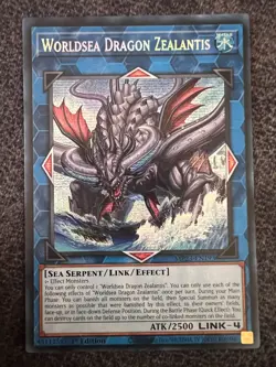Yugioh Worldsea Dragon Zealantis MP23-EN193 Prismatic Secret Rare 1st Edition NM - Image 1