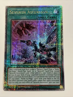 *** SEVENTH ASCENSION *** QUARTER CENTURY SECRET RARE RA04-EN098 YUGIOH! - Image 1