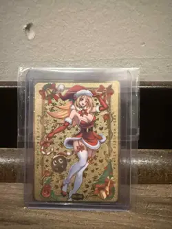 Yugioh - Amanda LaPalme - Dark Magician Girl Christmas Metal GOLD Field Center - Image 1