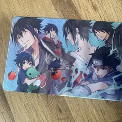 Sasuke Naruto Rubber Playmat Play Mat For Tcg Trading Card Game Mouse Pad - Image 2