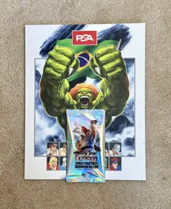 SEALED Street Fighter 2 Promo Card Pack Booster with PSA Magazine Blanka Cover! - Image 1
