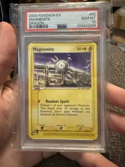 Pokemon Magnemite 🔥POP 14🔥 2003 EX Dragon 62/97 PSA 10 Pokemon Card - Image 1