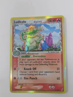 Pokemon Ludicolo 6/100 EX Crystal Guardians 2006 Holo δ Delta Species Card - Image 1