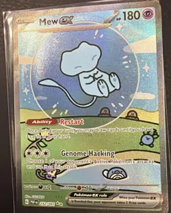 Pokemon Mew EX TCG Paldean Fates Holo Card 232/091 Special Illustration Rare - Image 1