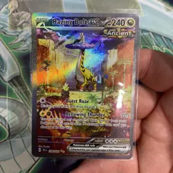 Pokemon TCG Temporal Forces Raging Bolt EX Special Illustration Card 208/162 - Image 1