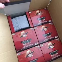 Opened Case Of Op 13 Bulk-Pre Release No SRs and above Cards One Piece - Image 2