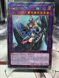 Yugioh Dark Magician Girl The Dragon Knight RA03-EN258 Platinum Secret Rare NM - Image 1