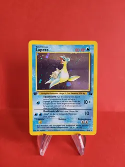 Pokemon Karte/card - Lapras 10/62 Holo - Fossil 1. Edition - Very Good-Excellent - Image 1