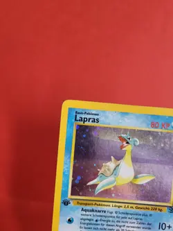 Pokemon Karte/card - Lapras 10/62 Holo - Fossil 1. Edition - Very Good-Excellent - Image 2