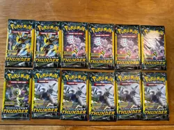 Pokemon Sun & Moon - Lost Thunder 3-Card Mini Booster Packs - Lot of 12 Packs - Image 1