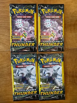 Pokemon Sun & Moon - Lost Thunder 3-Card Mini Booster Packs - Lot of 12 Packs - Image 5