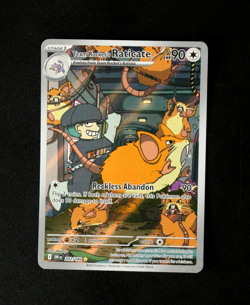 Pokemon Card TCG - Team Rocket's Raticate 202/182 - Destined Rivals - IR - NM ⭐ - Image 1