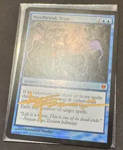 Zendikar Mindbreak Trap FOIL SIGNED - Near Mint - Magic the Gathering - Image 2