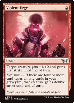 VIOLENT URGE x4 mtg NM-M Duskmourn: House of Horror 4 Unc - Image 1