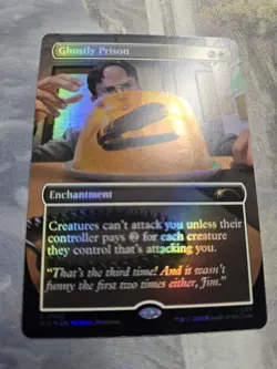 Ghostly Prison R Foil #7042 | SLD Secret Lair The Office Magic the Gathering MTG - Image 1