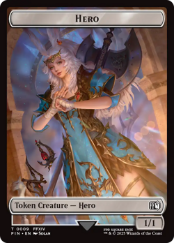 Hero (0009) // Elemental Double-Sided Token - 9 // 21 - FINAL FANTASY - Image 1
