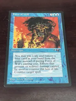 Force of Will Alliances Regular Lightly Played. MTG Free Shipping - Image 3
