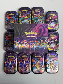 Pokemon TCG Mega Heroes Mini Tin Display TINS ONLY - Image 1