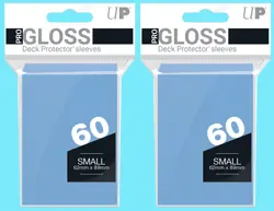 120 Ultra Pro GLOSS LIGHT BLUE DECK PROTECTOR Small Card Sleeves Yugioh tcg ccg 74427829728 - Image 1