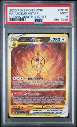 2023 POKEMON SWORD & SHIELD CROWN ZENITH SECRET FULL ART/ARCEUS VSTAR PSA 9 - Image 1