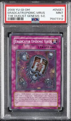 2008 YU-GI-OH! THE DUELIST GENESIS: SPECIAL ERADICATOR EPIDEMIC VIRUS PSA 9 - Image 1