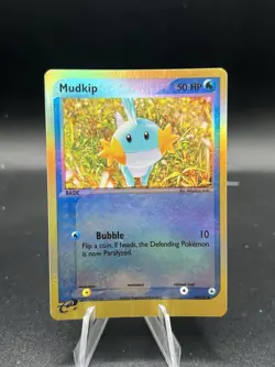 Pokemon Ruby and Sapphire Mudkip #59/109 Common Reverse Holo LP BA3 - Image 1