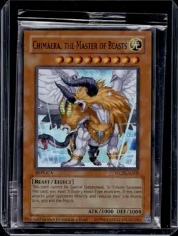 Yugioh World Chimaera The Master Of Beasts Super Rare Sealed WCPS-AE803 - Image 1