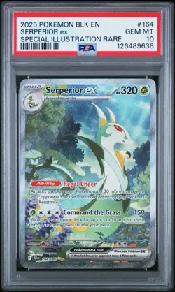 2025 POKEMON BLK EN-BLACK BOLT SPECIAL ILLUSTRATION RARE SERPERIOR EX PSA 10 - Image 1