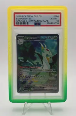 2025 POKEMON BLK EN-BLACK BOLT SPECIAL ILLUSTRATION RARE SERPERIOR EX PSA 10 - Image 4