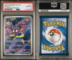 2024 Pokemon Temporal Forces Gastly PSA 10 Illustration Rare #177 - Image 3