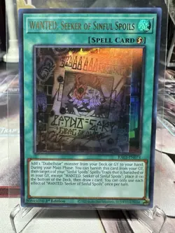 Yugioh WANTED: Seeker Of Sinful Spoils RA03-EN074 Ultra Rare NM - Image 1