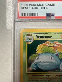 1999 Pokemon Base Set VENUSAUR #15 Holo PSA 9 MINT RARE - Image 2