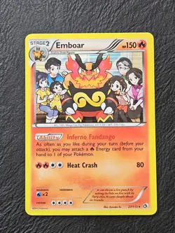 Emboar 27/113 Holo Rare Pokemon TCG Legendary Treasures - Image 1