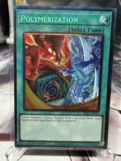 Yugioh Polymerization (B) (HERO Art) RA03-EN051 Prismatic Collector’s Rare NM - Image 1