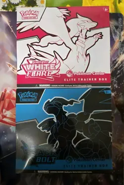 *FACTORY SEALED* Pokemon Center Black Bolt and White Flare ETB Pokemon TCG - Image 1