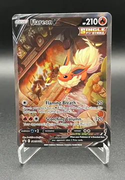 Pokemon Flareon V SWSH179 - Alt Art Full Art Holo Black Star Promo 2021 - Image 1