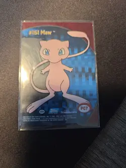 Mew #PC7 Clear Acetate Pokemon 2000 Topps TV Animation Series 151 Pokemon - Image 2